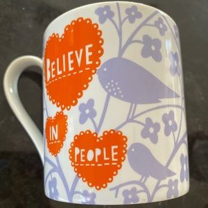 Rob Ryan “Believe in People” Mug - Never Used